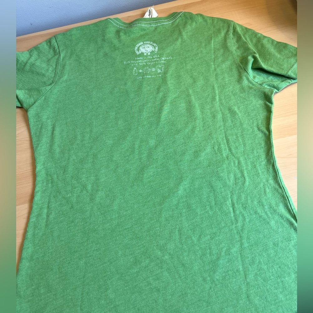 RARE Yosemite Jones & Mitchell Think Smile Recycle Tee Shirt Green Size Medium - Picture 3 of 8
